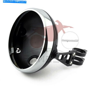 Headlight 7 ''�I�[�g�o�C�w�b�h���C�g�V�F��LED Chrome Trim Bucket 41mm w/ Bracket for Harley 7'' Motorcycle Headlight Shell LED Chrome Trim Bucket 41mm w/ Bracket For Harley�y���s�A���i�z