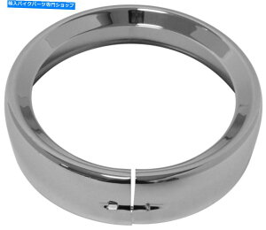 Headlight �n�[�h�h���C�u�t�����`�w�b�h���C�g�g���������O�N����7�N�����v�X�^�C��| 38-049 Harddrive Frenched Headlight Trim Ring Chrome 7 Clamp Style | 38-049�y���s�A���i�z
