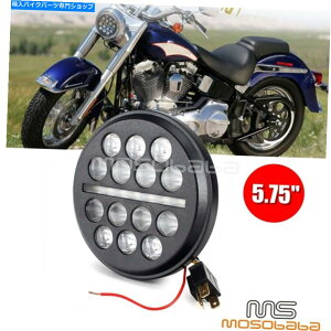Headlight 5-3/4 '' 5.75 ''ハーレーダイナソフトアイルストリートボブFXBBのLEDプロジェクションヘッドライト 5-3/4'' 5.75'' LED Projection Headlight For Harley Dyna Softail Street Bob FXBB