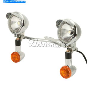 Headlight �p�X�^�[���V�O�i�����}�n���[�h�X�^�[xv 1600 1700�V���o���[�h�̃X�|�b�g���C�g�o�[ Passing Turn Signals Spot Lights Bar For Yamaha Road Star XV 1600 1700 Silverado