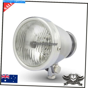 Headlight 4.5 "Chrome Motorcycle Vintage Polished HeadlightJX^gJtF[T[`by 4.5" Chrome motorcycle Vintage polished headlight Custom Retro cafe racer choppe