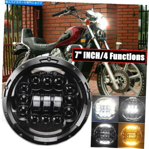 Headlight Vulcan VN 500 750 800p7 "[^[TCNn[OLEDwbhCgvWFN^[ 7" inch Motorcycle Halo Ring LED Headlight Projector For Vulcan VN 500 750 800