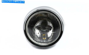 Headlight wbhCgEhubNobNRv[gjo[T7 " Headlight Round Black Back Complete Universal 7"