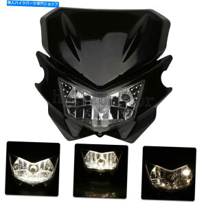 Headlight �u���b�N���j�o�[�T���I�[�g�o�C�o�C�N�X�g���[�g�t�@�C�^�[�X�g���[�g�t�@�C�^�[�w�b�h���C�g�w�b�h�����v Black Universal Motorcycle Bike Streetfighter Street Fighter Headlight Head Lamp�y���s�A��
