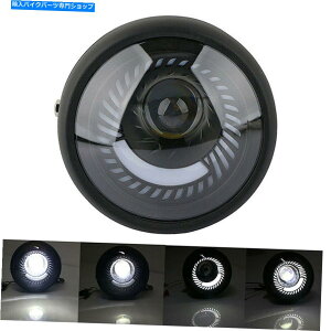 Headlight 6.5 ''I[goCLEDEhwbhCgn[[c[OJtF[T[ɓKĂ܂ 6.5'' Motorcycle LED Round Headlight Universal fit For Harley Touring Cafe Racer