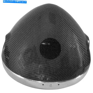 Headlight Emgo 66-65069 Lucas Style 7in�B�T�C�h�}�E���g�w�b�h���C�g�V�F�� - �J�[�{�� Emgo 66-65069 Lucas Style 7in. Side Mount Headlight Shells - Carbon�y���s�A���i�z