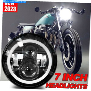 Headlight 7 "C`I[goCLEDwbhCgwbhn[DRLz_CB650C CB750C CB900CJX^ 7" inch Motorcycle LED Headlight Halo DRL for Honda CB650C CB750C CB900C Custom