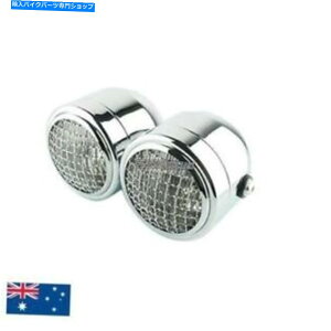 Headlight NOcCfAwbhCgvn[[Xg[gt@C^[JtF[T[̎] Chrome grill twin dual headlight lamp harley streetfighter cafe racer naked bike