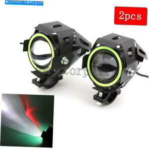 Headlight �z���_�V���h�Evt 600 700 750 1100 VTX 1300 1800��2x�����t�H�O�X�|�b�g���C�g 2x LED Driving Fog Spot Light For Honda Shadow VT 600 700 750 1100 VTX 1300 1800�y���s�A���i�z