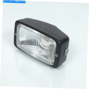 Headlight wwbhCg`̍KX́AoCNp̕ՓIȕʂł Optical Headlight Rectangular Black Glass Clear Universal for Motorbike
