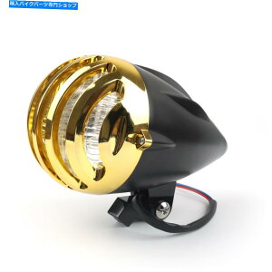 Headlight I[goC5 1/2 "eۃwbhCgvubNtBbg`bp[{o[I[hXN[T1 Motorcycle 5 1/2" Bullet Headlight Lamp Black Fits Chopper Bobber Old School T1