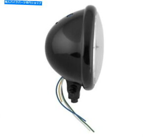 Headlight oCJ[̑I5-3/4inB BOTM MNTwbhCgNAY60/55WubN5 1/2B-S-MR/B Biker's Choice 5-3/4in. Botm Mnt Headlight Clear Lens 60/55W Black 5 1/2B-S-MR/B