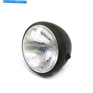 Headlight �}�b�g�u���b�N�r���b�g7 �w�b�h���C�g�n�[���[�`���b�p�[�{�o�[�J�t�F���[�T�[�J�X�^���v���W�F�N�g Matt black billet 7 headlight Harley chopper bobber cafe racer custom projects�y���s�A���i�z