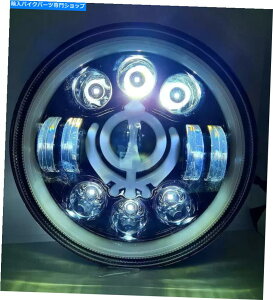 Headlight Khanda Sahib 7 "LEDwbhCg̃CGtB[hNVbNGNgX^_[h The Khanda Sahib 7" LED Headlight for Royal Enfield Classic Electra Standard