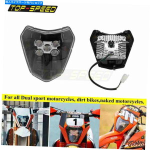 Headlight �G���f��XCW XC SX-F XC-W 6��125-450 E8���g�N���XLED�w�b�h���C�g For EXC Enduro xcw xc sx-f xc-w Six Days 125-450 E8 Motocross LED Headlight�y���s�A���i�z