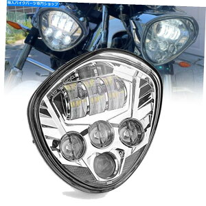 Headlight Chrome LED Motorcycle Hi Lo Headlight for Victory 2012-2016NXJg[cA[ Chrome LED Motorcycle Hi Lo Headlight for Victory 2012-2016 Cross Country Tour