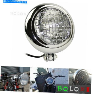 Headlight �I�[�g�o�C5.75 �e�ۃ��b�V���O�����w�b�h���C�g�w�b�h�����v�n�[���[�`���b�p�[�{�o�[ Motorcycle 5.75 Bullet Mesh Grill Headlight Headlamp For Harley Chopper Bobber�y���s�A���i�z