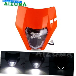 Headlight [^[NX_[goCNGf[LED SXF XC-W Exc-F 125 350 450 500̃wbhCg Motorcross Dirt Bike Enduro LED Headlight For SXF XC-W EXC EXC-F 125 350 450 500
