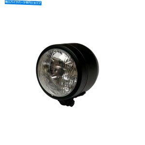 Headlight Motorcyce�w�b�h���C�g�h�~�l�[�^�[�V���O�����E���h�}�b�g�u���{�g���}�E���g�n���Q��H4 12v60 MOTORCYCE HEADLIGHT DOMINATOR SINGLE-ROUND MATT BL BOTTOM MOUNT HALOGEN H4 12V60�y���s�A���i�z