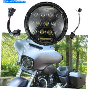 Headlight �n�[���[�c�[�����O���[�h�L���O�G���N�g���O���C�h�\�t�g�A�C���f���b�N�X�X������7 LED�w�b�h���C�g 7 LED Headlight For Harley Touring Road King Electra Glide Softail Deluxe Slim�y���s�A���i�z