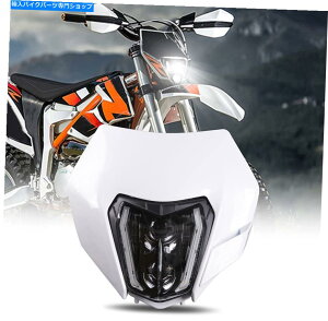 Headlight LED�w�b�h���C�g�����v + 250 300 350 450 500 XCW EXCF XCFW SMC R 690�̃x�[�� LED Headlight Lamp + Bezel For 250 300 350 450 500 XCW EXC EXCF XCFW SMC R 690�y���s�A���i�z