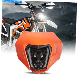 Headlight 250 300 350 450 501 XCW EXCF SMC R 690�ɓK�����x�[���t��LED�w�b�h���C�g�����v LED Headlight Lamp w/ Bezel Fit For 250 300 350 450 501 XCW EXC EXCF SMC R 690�y���s�A���i�z