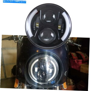 Headlight �n�[���[�f�r�b�h�\���t�@�b�g�{�[�C�w���e�[�W�\�t�g�A�C���f���b�N�XFLST CB��7 �C���`LED�w�b�h���C�g 7 Inch LED Headlight For Harley Davidson Fatboy Heritage Softail Deluxe FLST CB�y���s�A���i�z