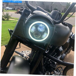 Headlight n[[[hLOXg[gOChXyVč7 "LEDvWFN^[wbhCgDRL 7" LED Projector Headlight DRL For Harley Road King Street Glide Special US