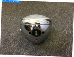 Headlight [JX^Cv7 "5̌NwbhCg Lucas Type 7" Chrome Headlight with 5 holes BSA Triumph Norton Ajs Trials Custom