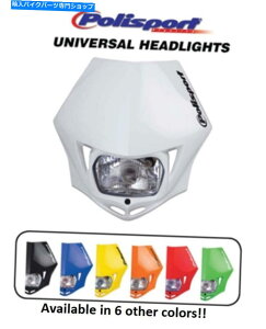 Headlight |X|[gzCgMMXjo[TwbhCg_[goCNgNXoCNpKTMKXKX Polisport White MMX Universal Headlight Dirtbike Motocross Bike FOR KTM Gas Gas
