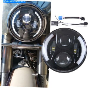 Headlight �u���b�N7 ''���}�nV-star xvs 650 950 1100�N���V�b�N�X�g���C�J�[�̃C���`LED�w�b�h���C�g Black 7'' Inch LED Headlight for Yamaha V-Star XVS 650 950 1100 Classic Stryker�y���s�A���i�z