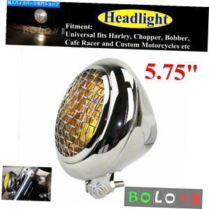 Headlight 5.75 �n�[���[�`���b�p�[�{�o�[�J�t�F���[�T�[�p�̃I�[�g�o�C�x�C�c�X�^�C���̃w�b�h���C�g 5.75 Motorcycle Bates Style Headlight For Harley Chopper Bobber Cafe Racer�y���s�A���i�z