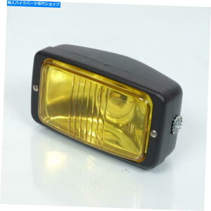 Headlight XN[^[vW[103up̃wbhCg`̍KXF Headlight Rectangular Black Glass Yellow Guia for Scooter Peugeot 103 Mob
