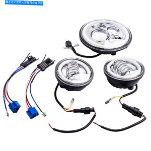 Headlight 7 LED���Ԃ̃����j���O���C�g�w�b�h���C�g��4.5�g�p�b�V���O���C�g09-13 7 LED Daytime Running Light Headlight & 4.5�g Passing Lights 09-13�y���s�A���i�z