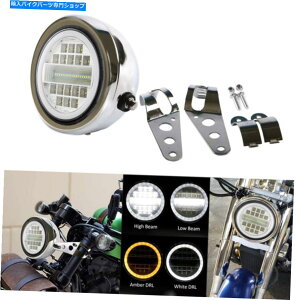 Headlight 5.75 �_�C�i�X�|�[�c�X�^�[XL1200 XL883�p�}�E���g�n�E�W���O�u���P�b�g�t����LED�w�b�h���C�g 5.75 LED Headlight With Mount Housing Bracket For Dyna Sportster XL1200 XL883�y���s�A���i�z
