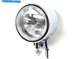 Headlight قƂǂ̃X|[cX^[_Cif̃TChCgtNwbhCgwbhv Chrome Headlight Headlamp with Side Light for most Sportster Dyna Models
