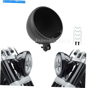 Headlight �u���b�N7 �w�b�h���C�g�n�E�W���O�w�b�h�����v�d�r�o�P�b�g�J�o�[�n�[���[�z���_�Ƀt�B�b�g Black 7 Headlight Housing Headlamp Light Bulb Bucket Cover Fit For Harley Honda�y���s�A���i�z