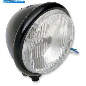 Headlight �h���b�O�X�y�V�����e�B�[�Y�{�g���}�E���gH4�w�b�h���C�g-5-3/4  - �u���b�N| 20-6002bhdg Drag Specialties Bottom Mount H4 Headlight - 5-3/4 - Black | 20-6002BHDG�y���s�A���i�z