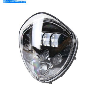Headlight 1PC�u���b�N�I�[�g�o�CLED�w�b�h���C�g�̏���2010-2016�N���X�N���[�U�[���f�� 1PC Black Motorcycle LED Headlight for Victory 2010-2016 Cross Cruisers Models�y���s�A���i�z