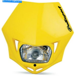 Headlight PolisportMMX�w�b�h���C�g���F�̃I�[�g�o�C�X�Y�L���j�o�[�T���w�b�h���C�g�V�����V�����w�b�h���C�g Polisport MMX Headlight Yellow Motorcycle Suzuki Universal Head Light NEW�y���s�A���i�z