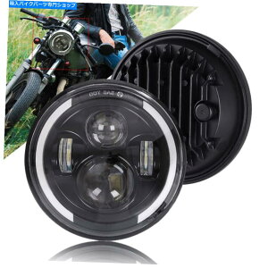 Headlight 7inch LED�w�b�h���C�g�v���W�F�N�^�[HI/LO�I�[�g�o�C�n�[���[�_�C�i�J�t�F���[�T�[�{�o�[ 7Inch LED Headlight Projector Hi/Lo Motorcycle For Harley Dyna Cafe Racer Bobber�y���s�A���i�z
