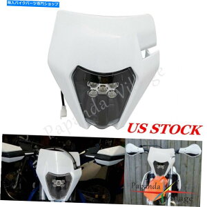 Headlight Motocross LEDヘッドライトマスクfor Exc SX-F XCF-W XC-W 6日250 350 530エンデューロ Motocross LED Headlight Mask For EXC SX-F XCF-W XC-W six days 250 350 530 Enduro