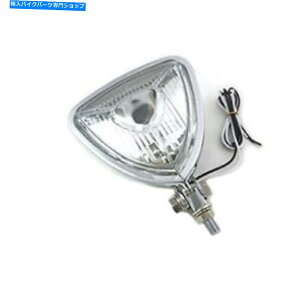 Headlight VcCMFG 33-4077 Chrome 5 "gCAOwbhCg V-Twin Mfg 33-4077 Chrome 5" Triangle Headlight