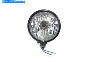 Headlight �u���b�N5-3/4�ۂ��t�@�Z�b�g�w�b�h�����v�A�Z���u���̓n�[���[�_�r�b�h�\���ɓK�����܂� Black 5-3/4 Round Faceted Headlamp Assembly fits Harley-Davidson�y���s�A���i�z