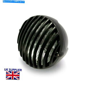 Headlight n[[frbh\X|[cX^[vWFNg̃wbhCg4 1/2 "12V 35W}bgubNO Headlight for Harley Davidson Sportster Project 4 1/2" 12V 35W Matt Black Grill