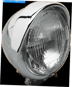 Headlight ドラッグスペシャリティDS-280095 H-4 5 3/4 "w/visr DRAG SPECIALTIES DS-280095 H-4 5 3/4"HEADLITE W/VISR