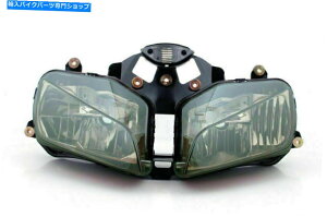 Headlight �t�����g�w�b�h���C�g�O�����w�b�h�����v�́A�z���_CBR600RR 03-06 U5�̃v���e�N�^�[�X���[�NLED�v���e�N�^�[�X���[�N��LED���܂��� Front Headlight Grille Headlamp Led Protector Smoke For Honda CBR600RR 0