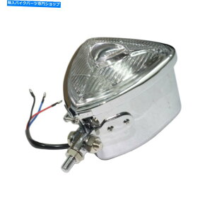 Headlight �I�[�g�o�C�g���C�A���O���w�b�h�w�b�h�����v�n�[���[�J�t�F���[�T�[�̃N���A���C�g�N���A���C�g Motorcycle Triangle Headlight Head Lamp Chrome Clear light For Harley Cafe Racer�y���s�A���i�z