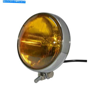 Headlight 6 "EhAo[JX^I[goC{g}Egwbhvn[[wbhCg 6" Round Amber Custom Motorcycle Bottom Mount Headlamp For Harley Headlight