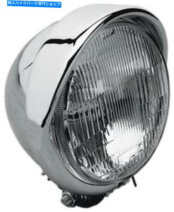 Headlight DS 5.75 "oCU[{g}EgNtwbhCg DS 5.75" Headlight With Visor Bottom Mount Chrome